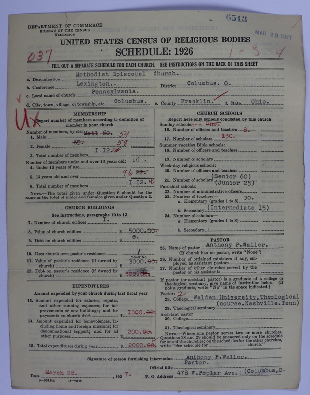Scan of Methodist Eiscopal Church: 6513