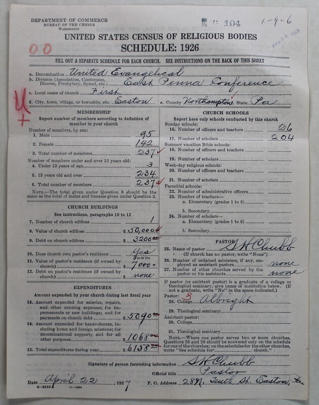 Scan of Evangelical Congregational Church: 104