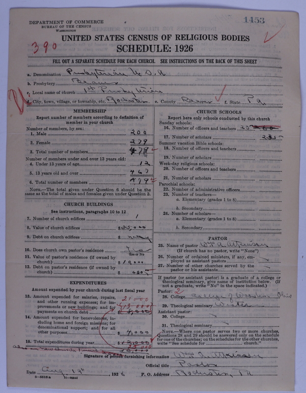 Scan of Presbyterian Church in the United States of America: 1453