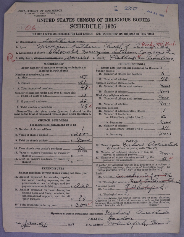 Scan of Norwegian Lutheran Church of America: 2297