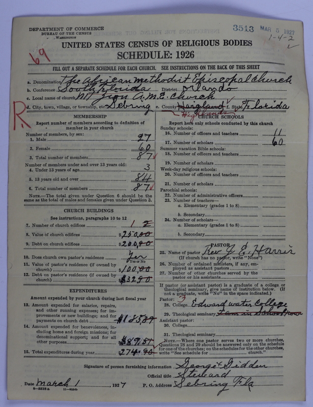 Scan of African Methodist Episcopal Church: 3513
