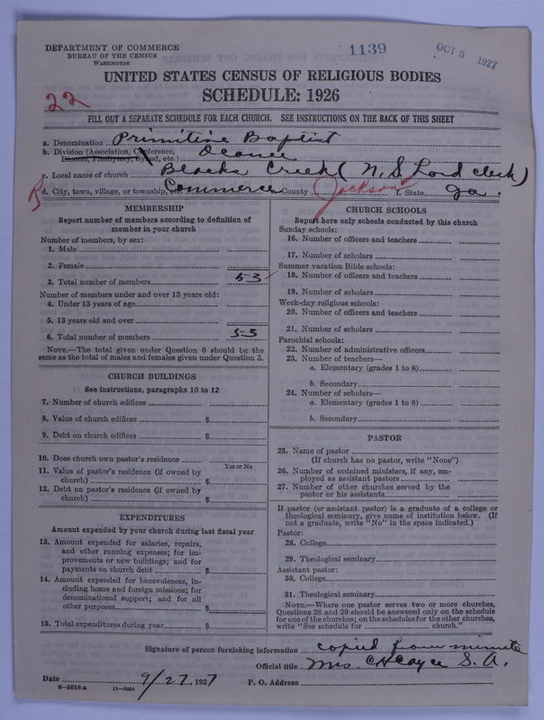 Scan of Primitive Baptists: 1139