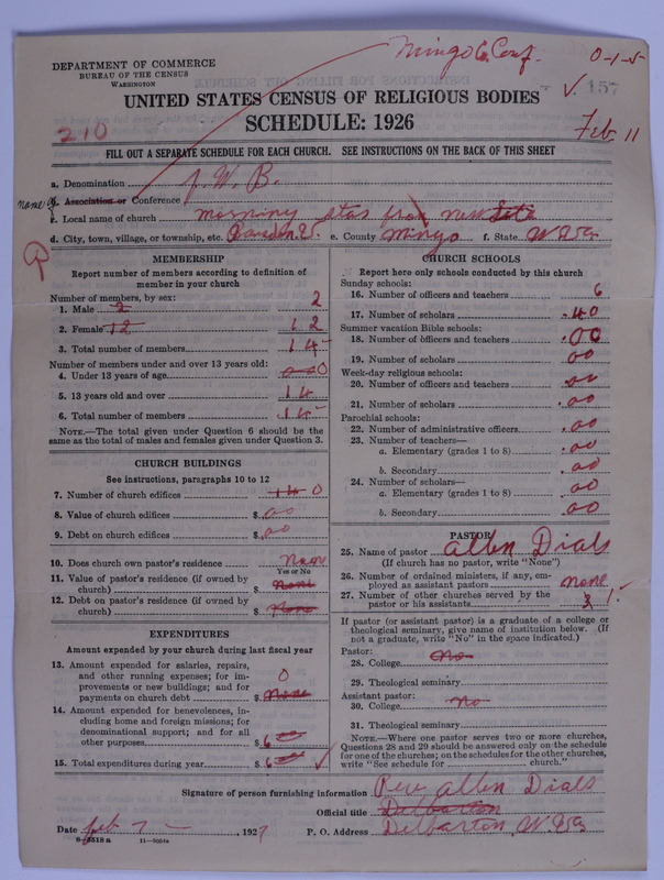 Scan of Free Will Baptists: 157