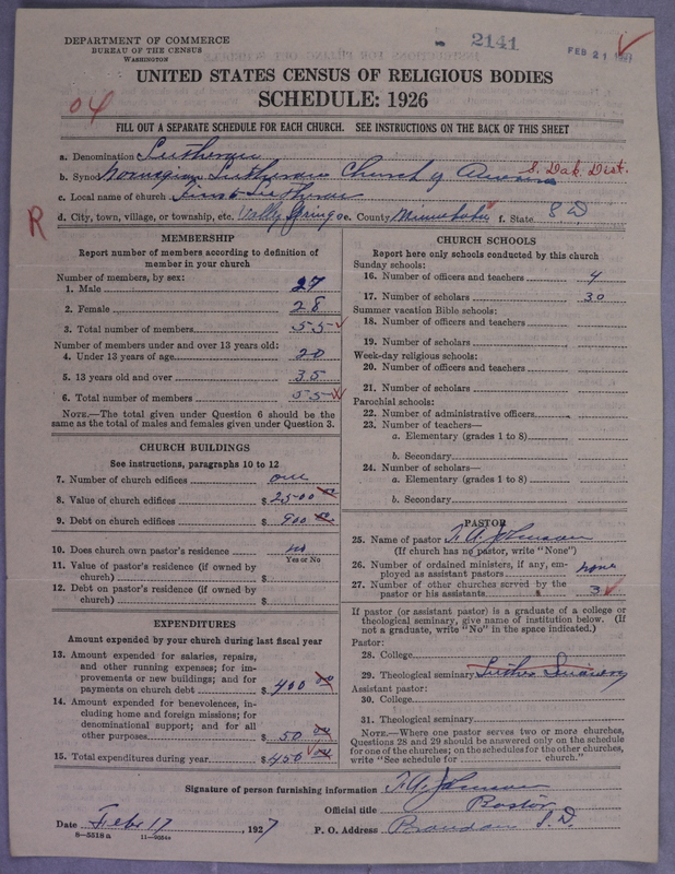 Scan of Norwegian Lutheran Church of America: 2141