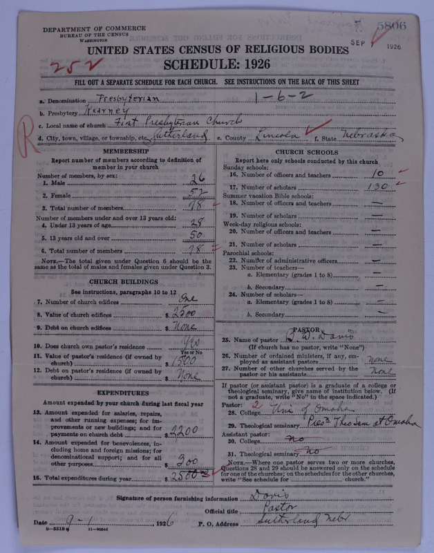 Scan of Presbyterian Church in the United States of America: 5806