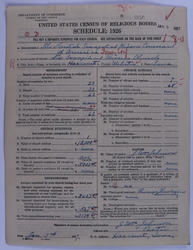 Scan of Swedish Evangelical Mission Covenant of America: 256