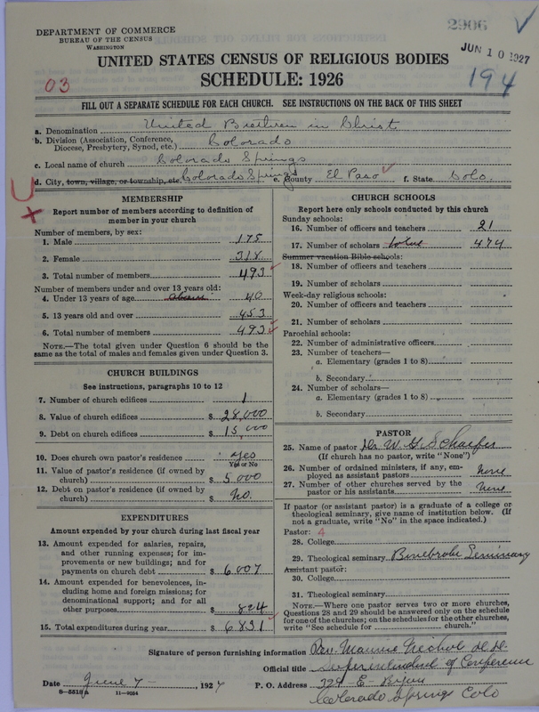 Scan of Church of the United Brethren in Christ: 2906