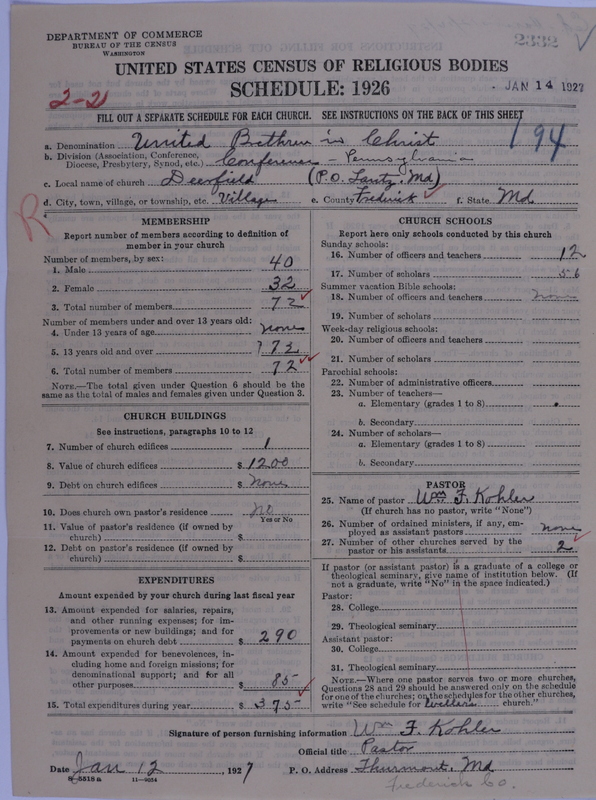 Scan of Church of the United Brethren in Christ: 2332