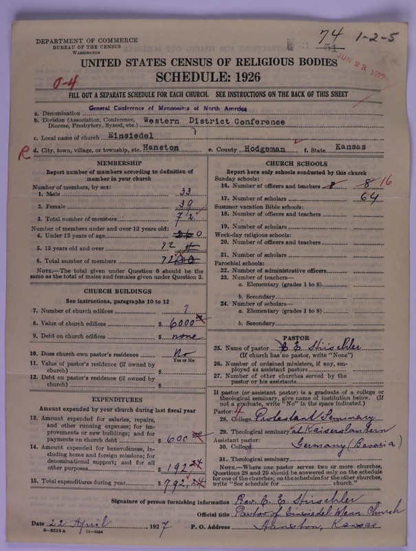Scan of General Conference of the Mennonite Church of North America: 74