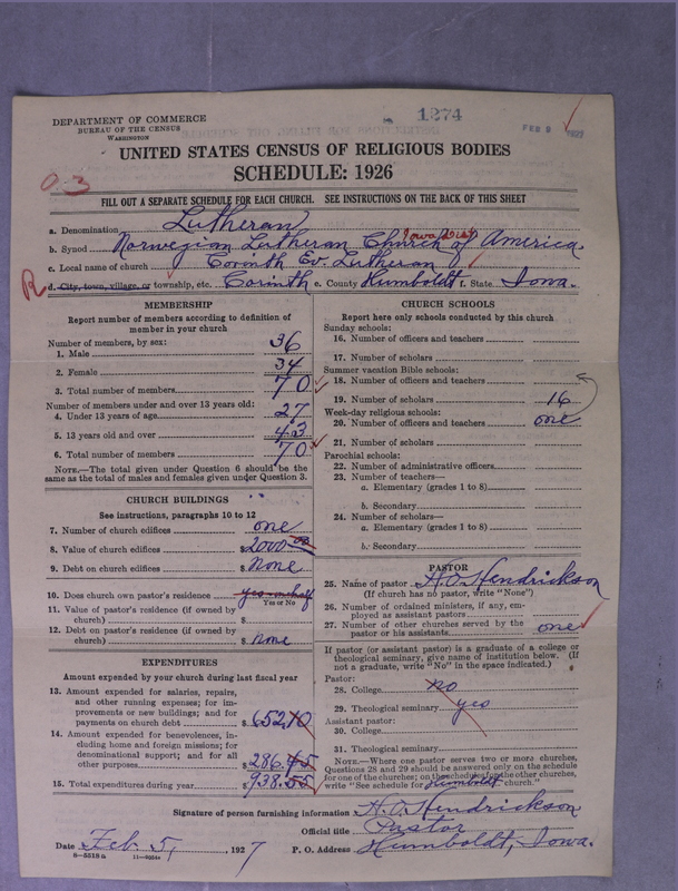 Scan of Norwegian Lutheran Church of America: 1274