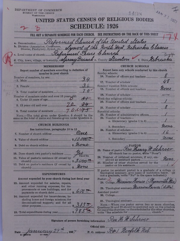 Scan of Reformed Church in the United States: 1498