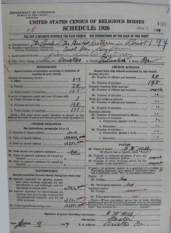 Scan of Church of the United Brethren in Christ: 157