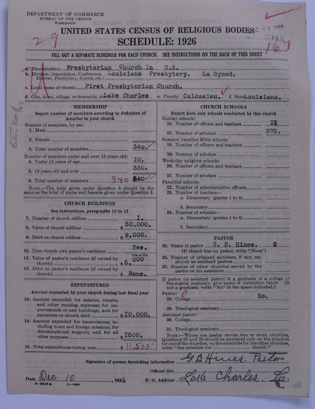 Scan of Presbyterian Church in the United States: 2943