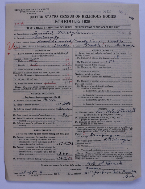Scan of United Presbyterian Church of North America: 842