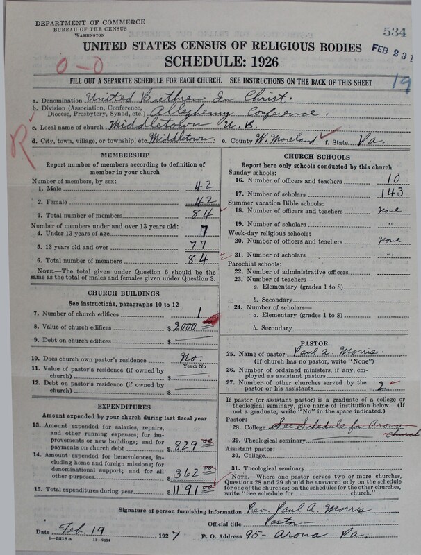 Scan of Church of the United Brethren in Christ: 534