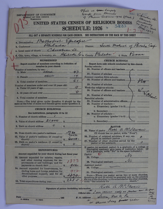 Scan of Methodist Episcopal Church: 5425