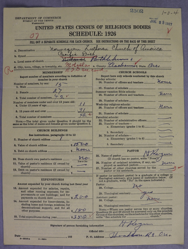 Scan of Norwegian Lutheran Church of America: 2503