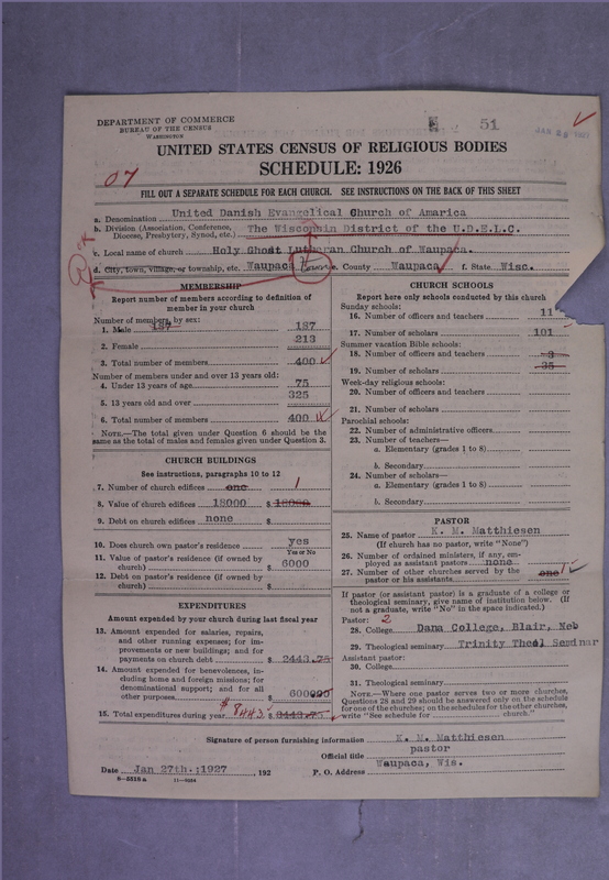 Scan of United Danish Evangelical Lutheran Church in America: 51