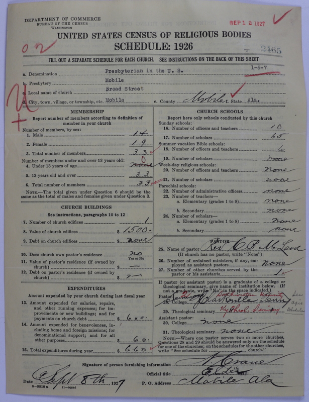 Scan of Presbyterian Church in the United States: 2465