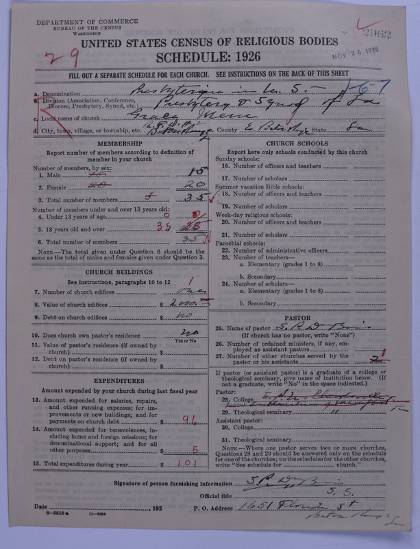Scan of Presbyterian Church in the United States: 2962