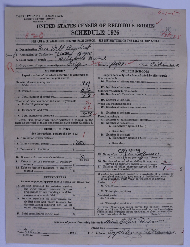 Scan of Free Will Baptists: 875