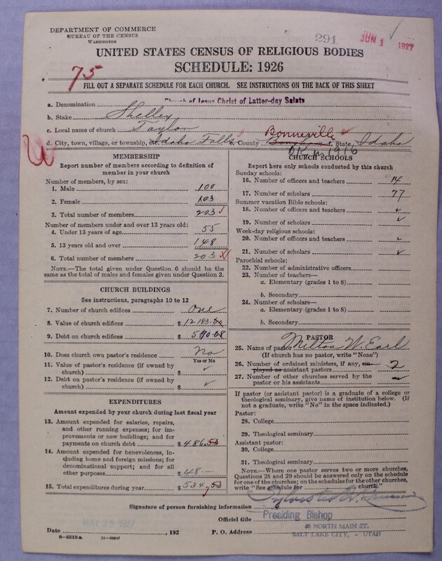 Scan of Church of Jesus Christ of Latter-day Saints: 291