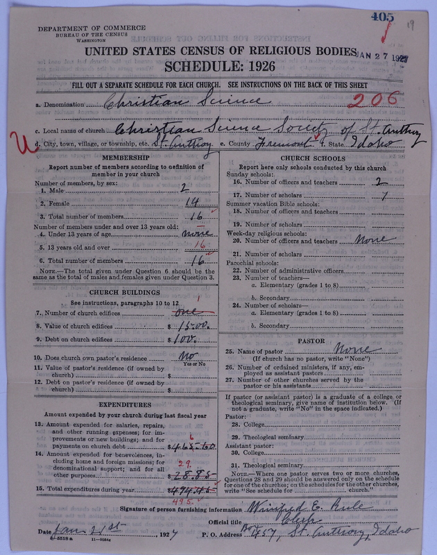 Scan of Church of Christ, Scientist: 405