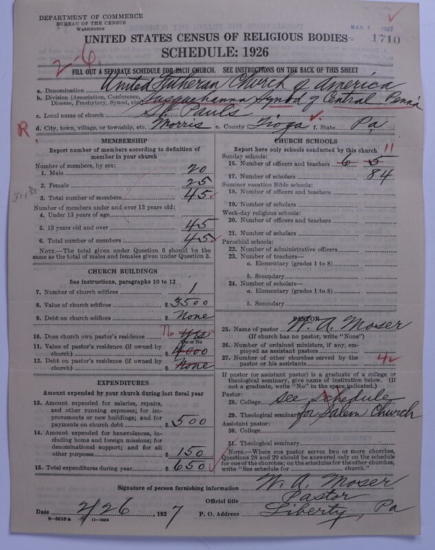 Scan of United Lutheran Church in America: 1710