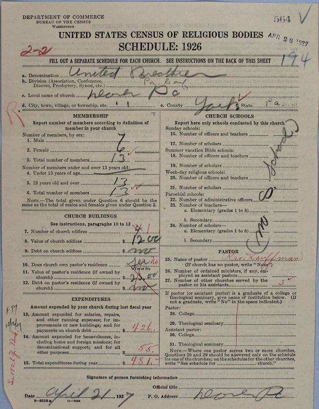 Scan of Church of the United Brethren in Christ: 564