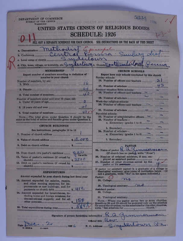 Scan of Methodist Episcopal Church: 5338