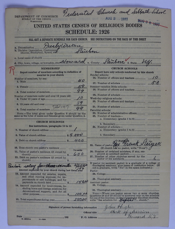 Scan of Federated Churches: 184