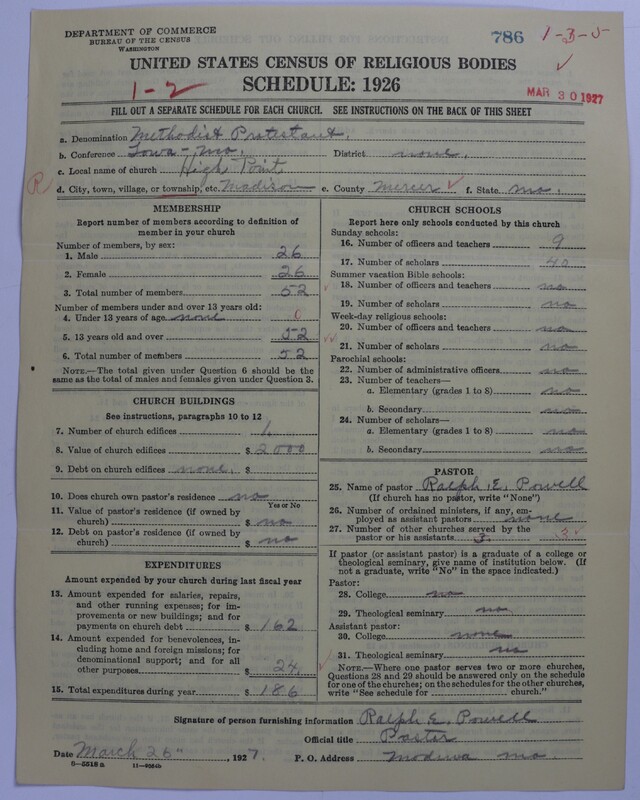 Scan of Methodist Protestant Church: 786
