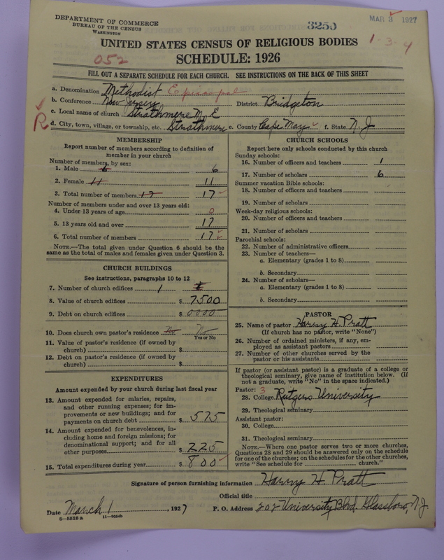 Scan of Methodist Episcopal Church: 3250