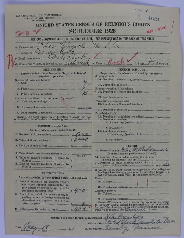 Scan of Presbyterian Church in the United States of America: 4621