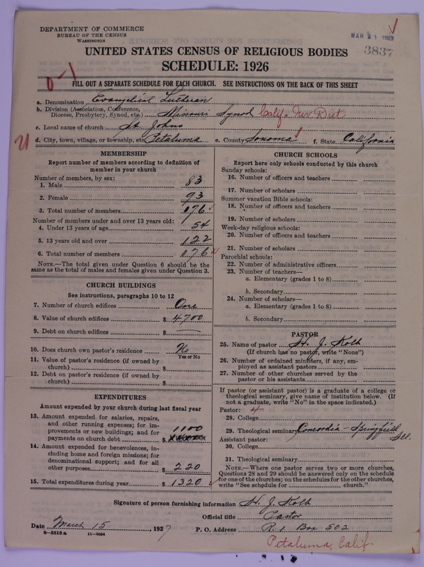 Scan of Evangelical Lutheran Synodical Conference of America: Evangelical Lutheran Synod of Missouri, Ohio, and Other States: 3837