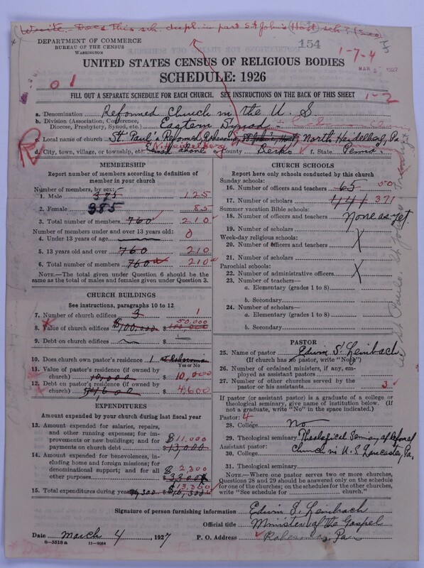 Scan of Reformed Church in the United States: 154