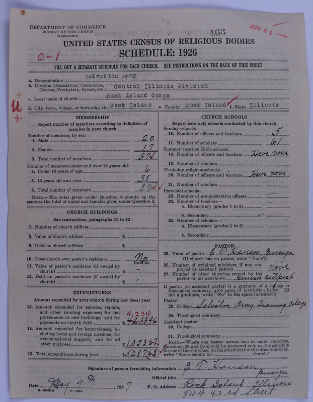 Scan of Salvation Army: 463