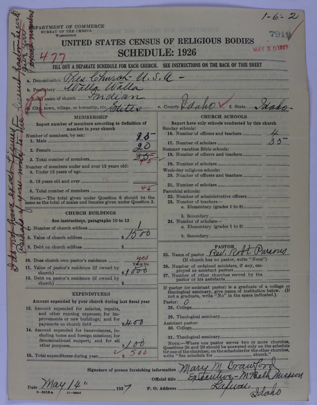 Scan of Presbyterian Church in the United States of America: 7919