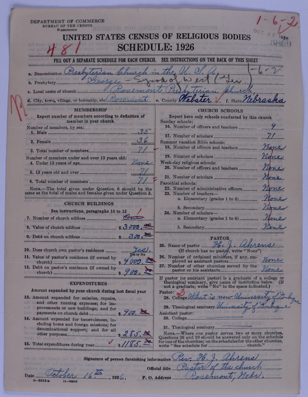 Scan of Presbyterian Church in the United States of America: 5869