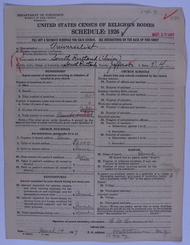 Scan of Universalist Church: 239