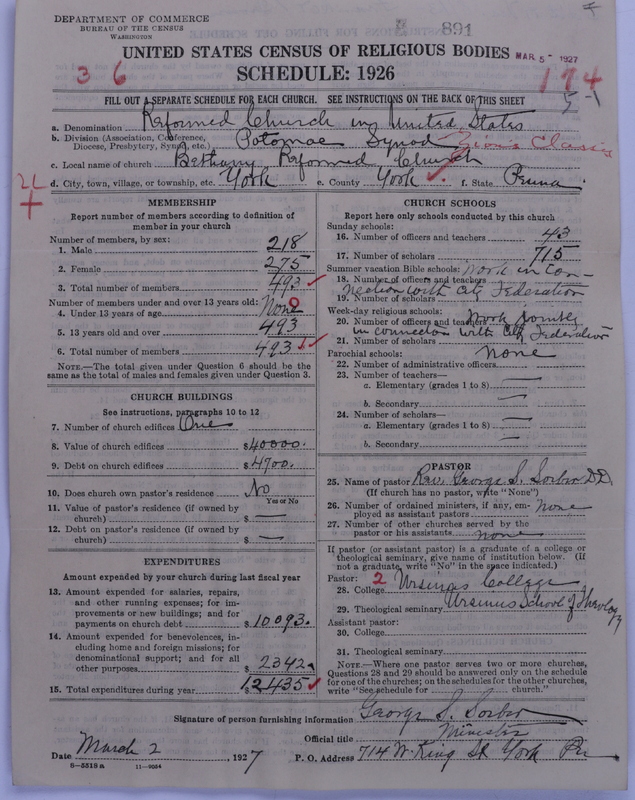 Scan of Reformed Church in the United States: 891
