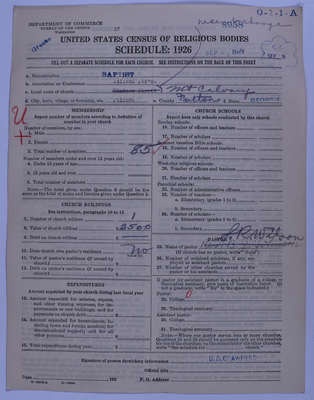 Scan of Negro Baptists: 8958