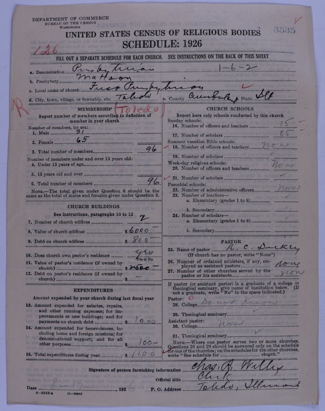 Scan of Presbyterian Church in the United States of America: 3535