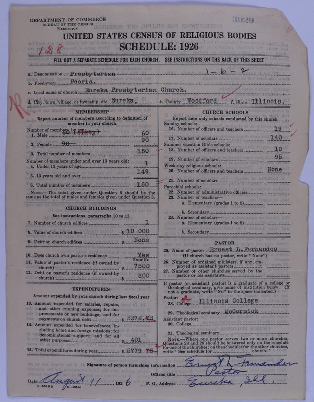 Scan of Presbyterian Church in the United States of America: 3929
