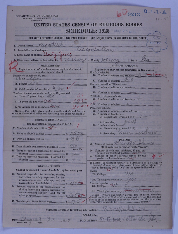 Scan of Negro Baptists: 9213