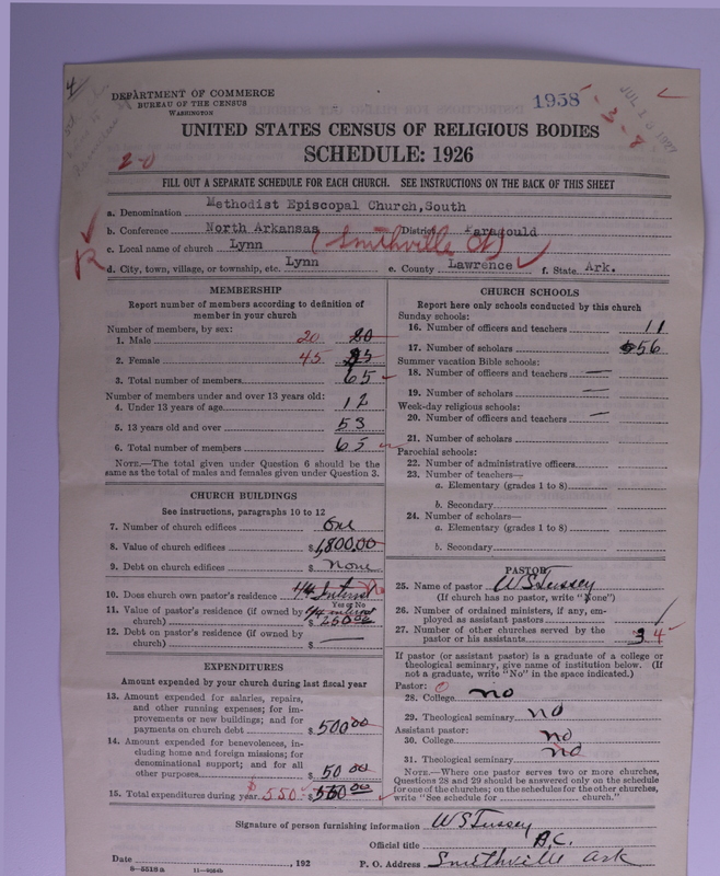 Scan of Methodist Episcopal Church, South: 1958