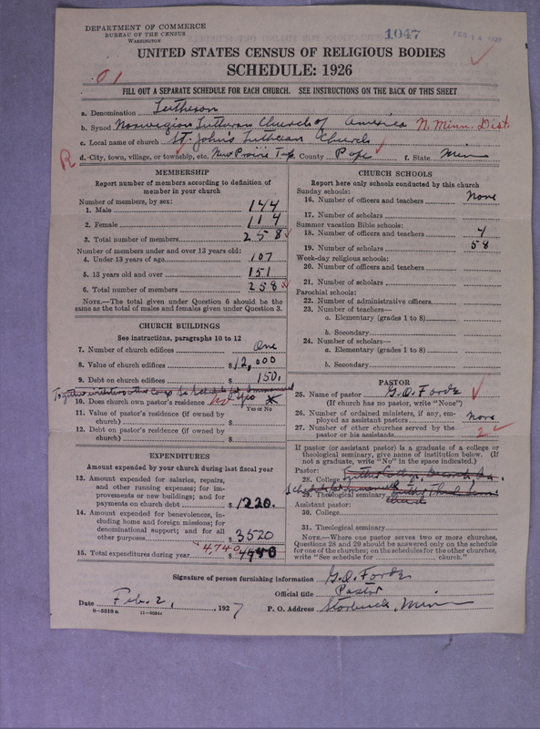 Scan of Norwegian Lutheran Church of America: 1047