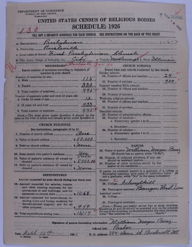 Scan of Presbyterian Church in the United States of America: 3666