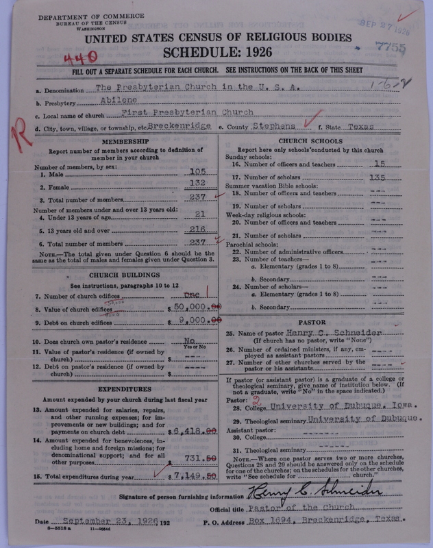 Scan of Presbyterian Church in the United States of America: 7755