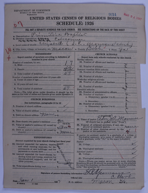 Scan of Primitive Baptists: 934